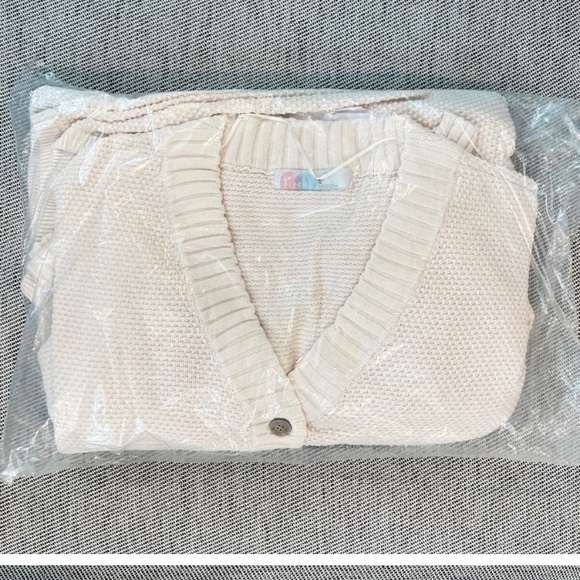 Free People Hailee Cardi Set Powder Sand - Picture 6 of 9